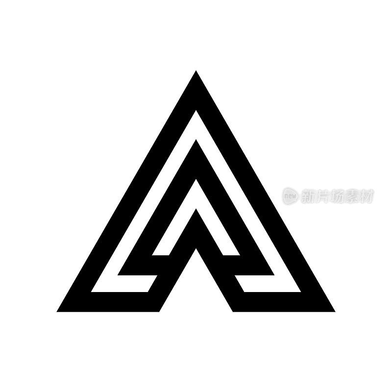 A Logo风格形状